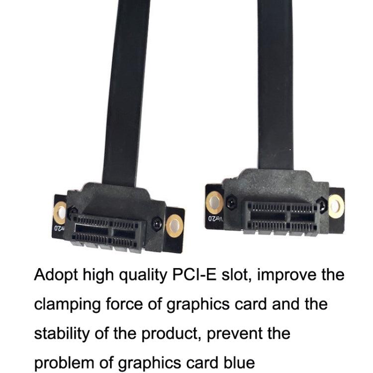 PCI-E 3.0 1X 90 Degrees Graphics Card / Wireless Network Card Extension Cable, Cable Length: 20cm - PCIE Cable by PMC TechLife | Online Shopping South Africa | PMC TechLife | Buy Now Pay Later Mobicred