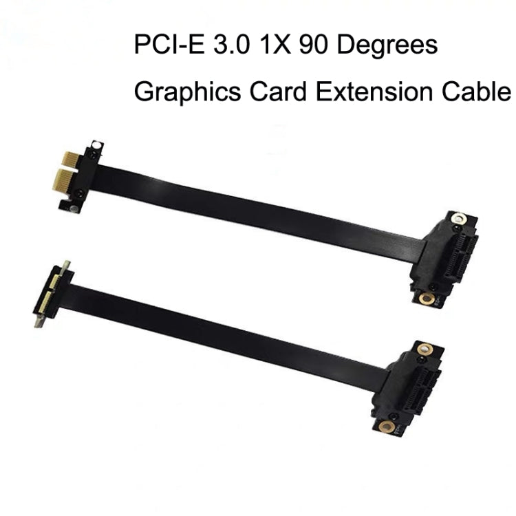 PCI-E 3.0 1X 90 Degrees Graphics Card / Wireless Network Card Extension Cable, Cable Length: 25cm - PCIE Cable by PMC TechLife | Online Shopping South Africa | PMC TechLife | Buy Now Pay Later Mobicred