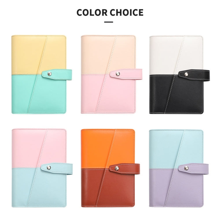 A6 YMX-012 PU Leather Budget Binder Notebook Macaron Color Matching Handbook(Blue+Purple) - Notebooks by PMc TechLife | Online Shopping South Africa | PMc TechLife | Buy Now Pay Later Mobicred