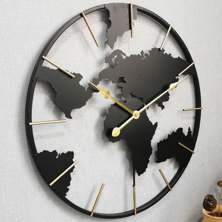 0818 3D Stereo World Map Art Wall Decoration Clock Round Wall Clock(Style 2) - Wall Clock by PMc TechLife | Online Shopping South Africa | PMc TechLife | Buy Now Pay Later Mobicred