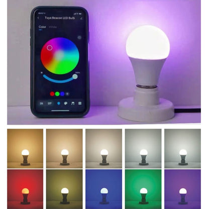 A60  9W  Bluetooth Tuya APP Control Smart RGB Bulbs E27 LED Bulbs 200V-240V - Smart Light Bulbs by PMC Jewellery | Online Shopping South Africa | PMC Jewellery