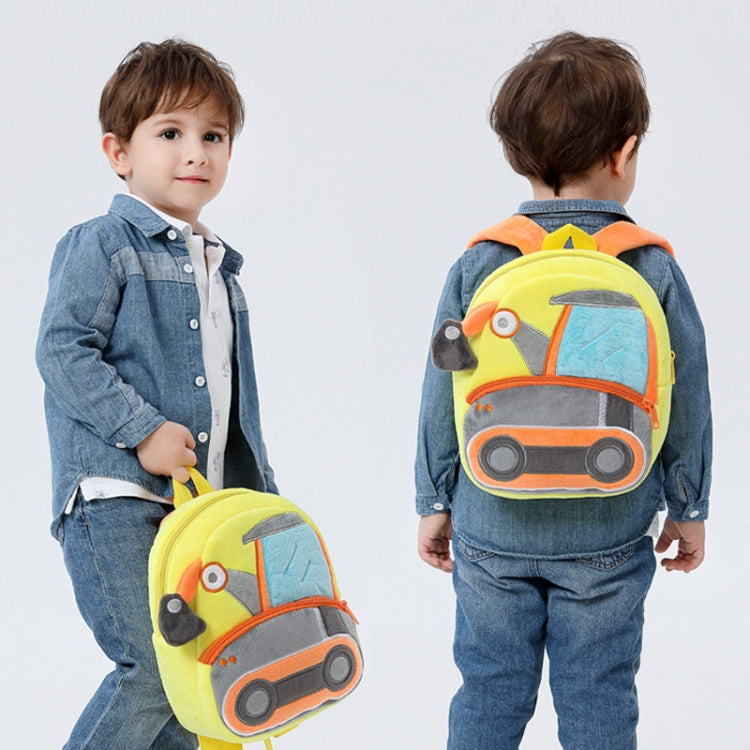 3D Cartoon Trucks Cars Plush Kids Backpack Children School Bags(Fighting Car) - Kids Bags by PMC Jewellery | Online Shopping South Africa | PMC Jewellery