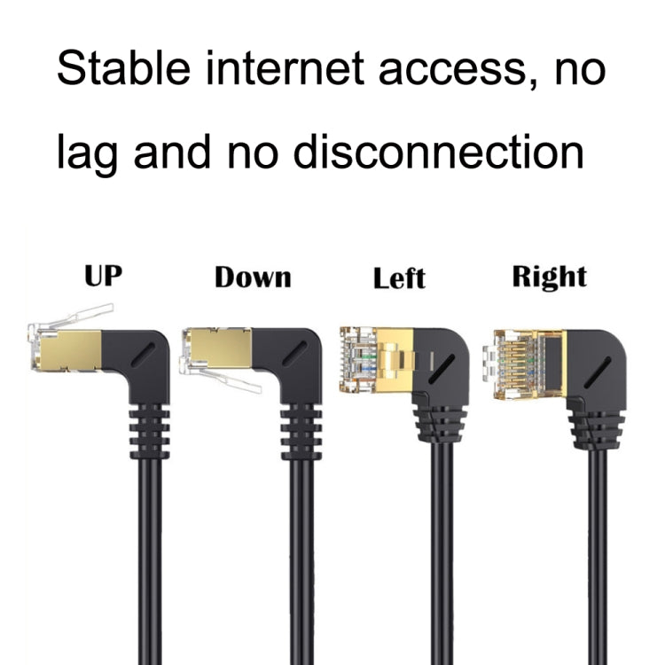 Straight Head 1m Cat 8 10G Transmission RJ45 Male To Female Computer Network Cable Extension Cable(Black) - Lan Cable and Tools by PMC TechLife | Online Shopping South Africa | PMC TechLife