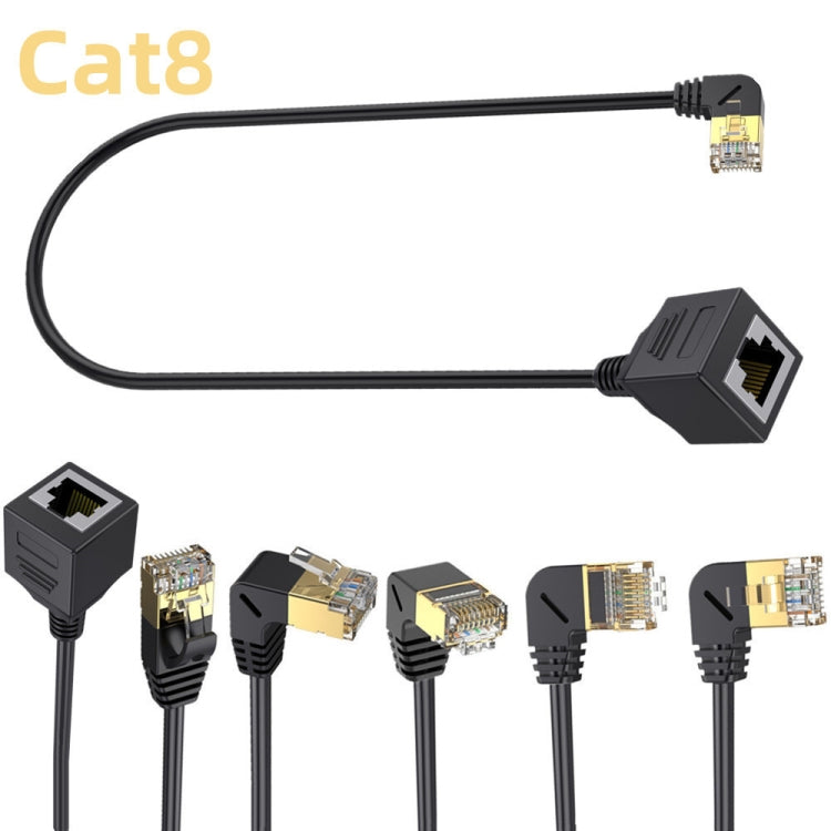 Straight Head 1.5m Cat 8 10G Transmission RJ45 Male To Female Computer Network Cable Extension Cable(Black) - Lan Cable and Tools by PMC Jewellery | Online Shopping South Africa | PMC Jewellery | Buy Now Pay Later Mobicred