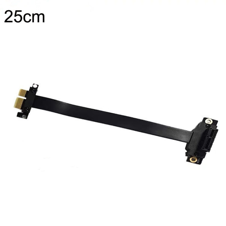 PCI-E 3.0 1X 180-degree Graphics Card Wireless Network Card Adapter Block Extension Cable, Length: 25cm - PCIE Cable by PMC TechLife | Online Shopping South Africa | PMC TechLife | Buy Now Pay Later Mobicred