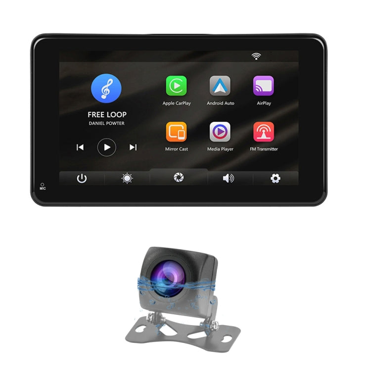 A3135 7 Inches HD Wired Smart Screen With Wireless CarPlay + Android Auto + Android With Camera - Car MP3 & MP4 & MP5 by PMC Jewellery | Online Shopping South Africa | PMC Jewellery