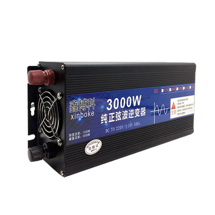 XINBOKE High Power Household Car Sine Wave Inverter 12V 3000W To 220V 1500W(LCD Display) - Pure Sine Wave by PMC TechLife | Online Shopping South Africa | PMC TechLife | Buy Now Pay Later Mobicred