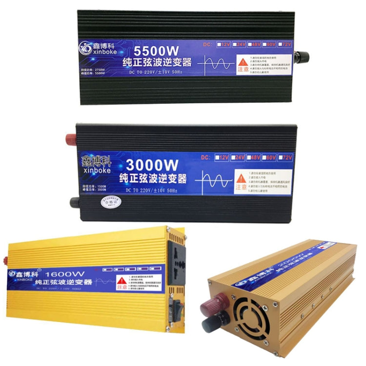 XINBOKE High Power Household Car Sine Wave Inverter 12V 3000W To 220V 1500W(LCD Display) - Pure Sine Wave by PMC TechLife | Online Shopping South Africa | PMC TechLife | Buy Now Pay Later Mobicred