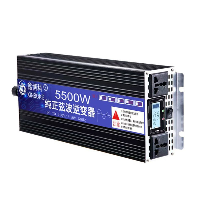 XINBOKE High Power Household Car Sine Wave Inverter 24V 5500W To 220V 2500W(LCD Display) - Pure Sine Wave by PMC TechLife | Online Shopping South Africa | PMC TechLife | Buy Now Pay Later Mobicred