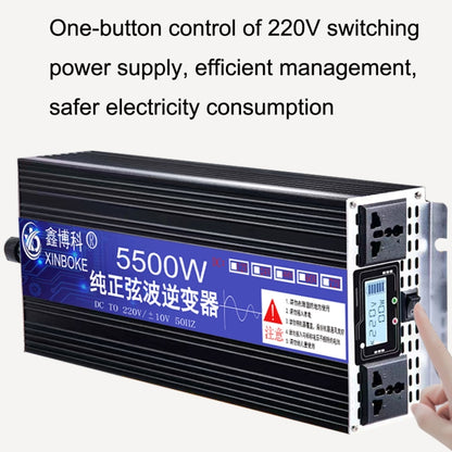 XINBOKE High Power Household Car Sine Wave Inverter 60V 5500W To 220V 2500W(LCD Display) - Pure Sine Wave by PMC Jewellery | Online Shopping South Africa | PMC Jewellery