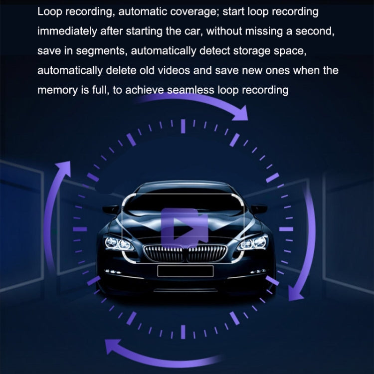 M8 Hidden Driving Recorder WiFi Phone Connecting Car Parking Monitoring 1080P HD Recorder(Without Button+USB Long Line) - Car DVRs by PMC TechLife | Online Shopping South Africa | PMC TechLife | Buy Now Pay Later Mobicred