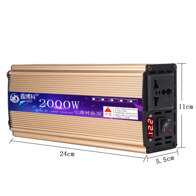 XINBOKE 2000W Ruling String Wave Car Inverter Solar Photovoltaic Inverter 48V To 220V - Modified Square Wave by PMC Jewellery | Online Shopping South Africa | PMC Jewellery