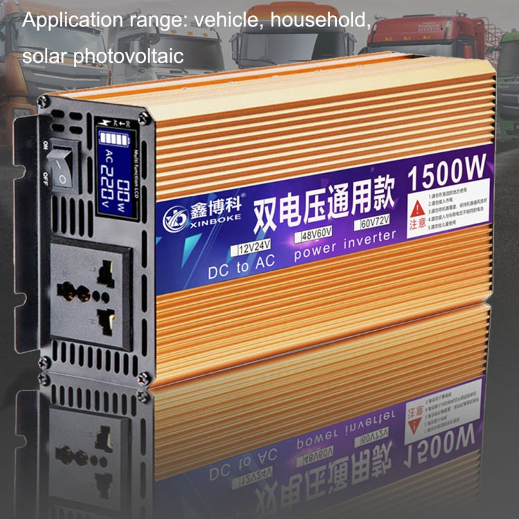 XINBOKE Universal Positive Wave Car Inverter Home Solar Inverter 60V/72V 3000W To 220V 1200W - Modified Square Wave by PMC TechLife | Online Shopping South Africa | PMC TechLife | Buy Now Pay Later Mobicred