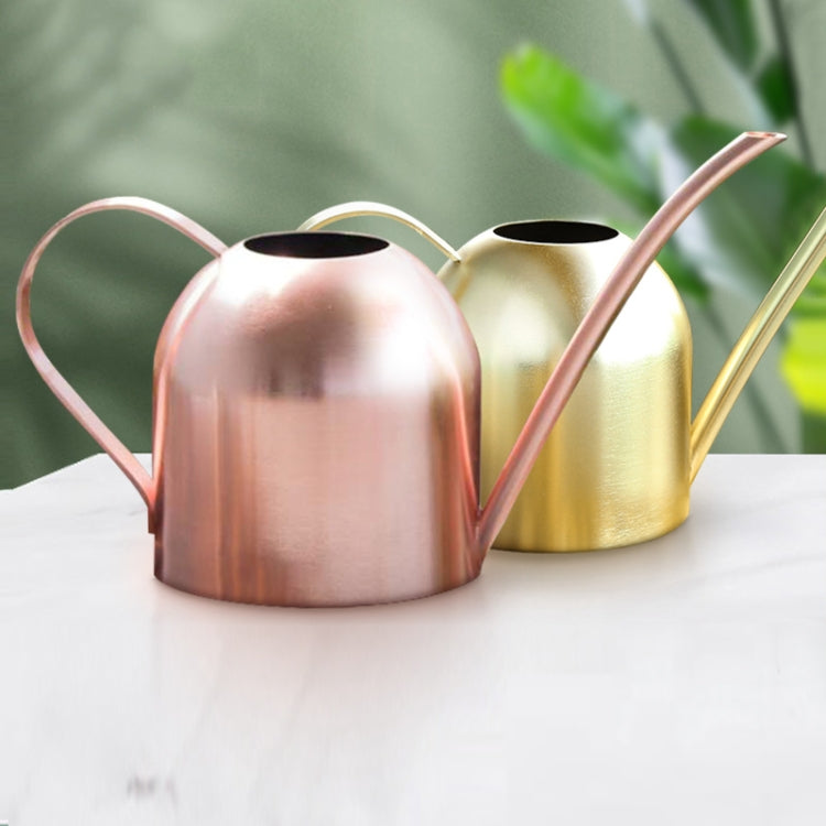 450ML Stainless Steel Long Mouth Gardening Watering Pot(Sand Gold) - Watering & Irrigation by PMc TechLife | Online Shopping South Africa | PMc TechLife | Buy Now Pay Later Mobicred