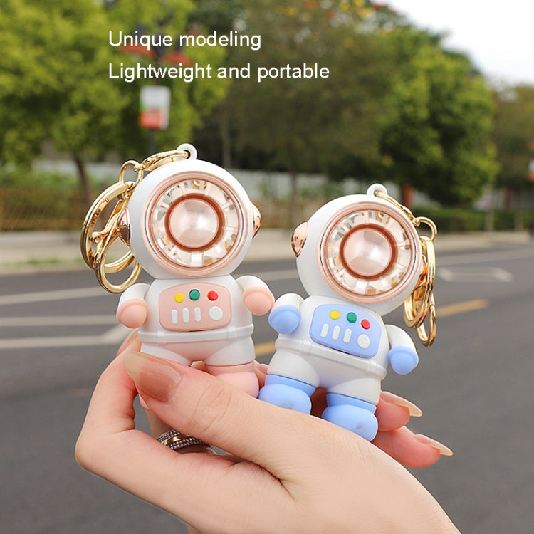 6092 Cartoon Astronaut Fan With Lanyard Portable Mini USB Charging Fan(Light Blue) - Electric Fans by PMC TechLife | Online Shopping South Africa | PMC TechLife | Buy Now Pay Later Mobicred