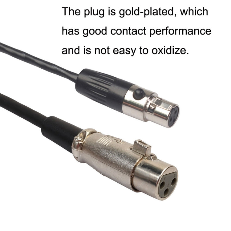 Xlrmini Caron Female To Mini Female Balancing Cable For 48V Sound Card Microphone Audio Cable, Length: 10m - Microphone Audio Cable & Connector by PMC TechLife | Online Shopping South Africa | PMC TechLife | Buy Now Pay Later Mobicred