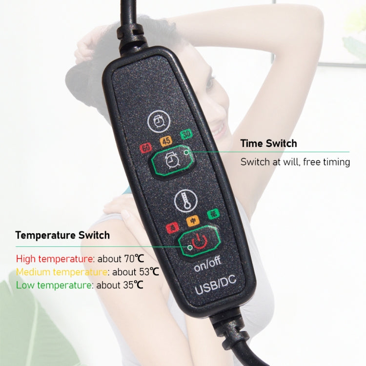 USB Electric Heating Neck Protector Graphene Neck Pain Relief Tool(Rose Red) - free shipping - PMC TechLife - Order now!