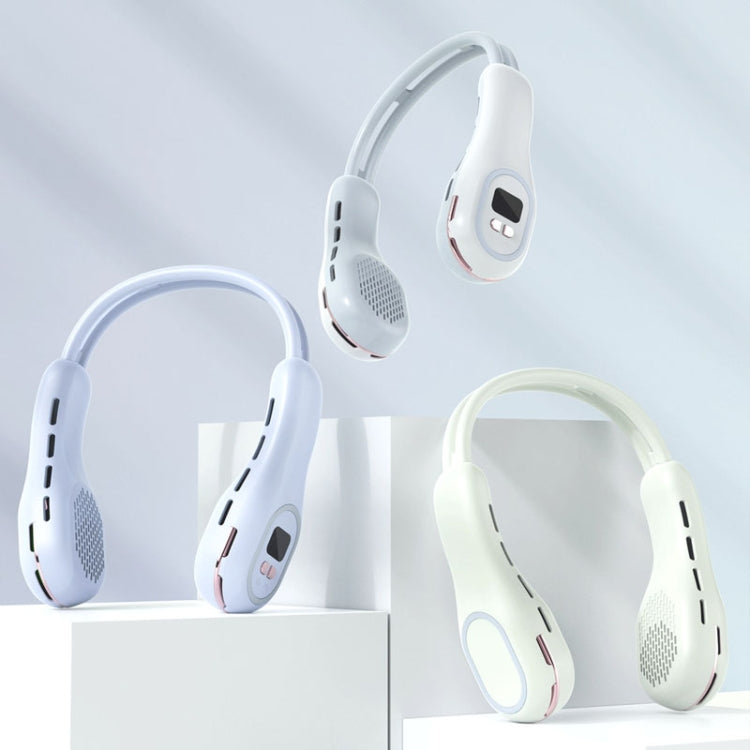 S57 Outdoor Sports RGB Hanging Neck Fan Folding Portable Mini Bladeless USB Fan(Element White) - Electric Fans by PMC TechLife | Online Shopping South Africa | PMC TechLife | Buy Now Pay Later Mobicred