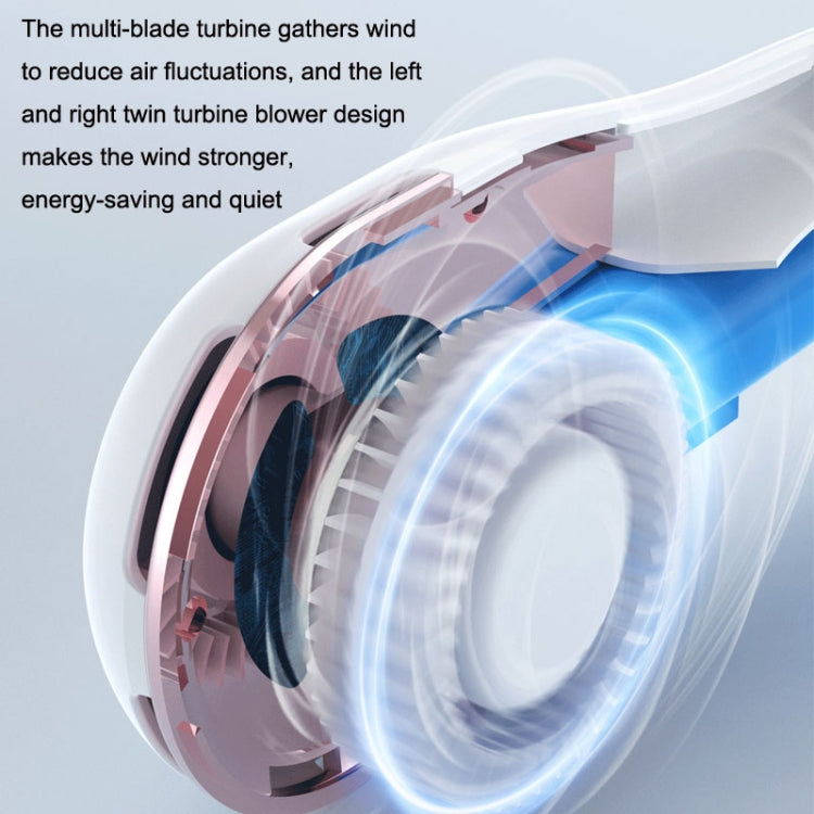 S57 Outdoor Sports RGB Hanging Neck Fan Folding Portable Mini Bladeless USB Fan(Clove Purple) - Electric Fans by PMC TechLife | Online Shopping South Africa | PMC TechLife | Buy Now Pay Later Mobicred