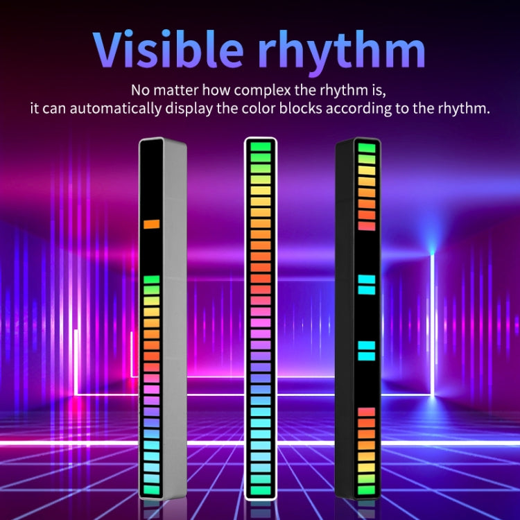 RGB Sound-controlled Rhythmic Response Lights Music Ambient LED Pick-up Lights Charging(16 Light+APP White) - Novelty Lighting by PMC TechLife | Online Shopping South Africa | PMC TechLife