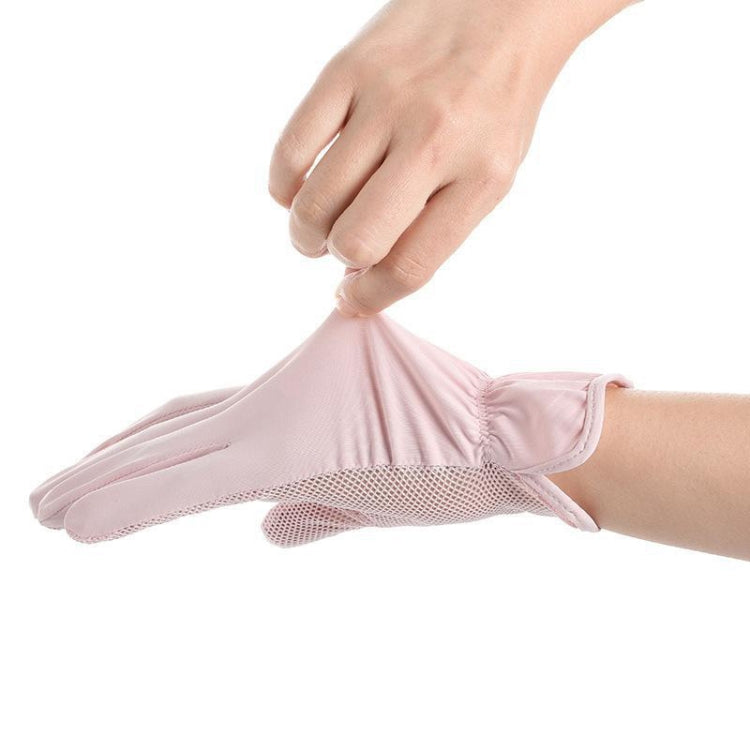 1pair Summer Sunscreen Breathable Thin Anti-ultraviolet Finger Fishing Ice Silk Gloves Free Size(Cosmetic) - Safety Gloves by PMC TechLife | Online Shopping South Africa | PMC TechLife | Buy Now Pay Later Mobicred