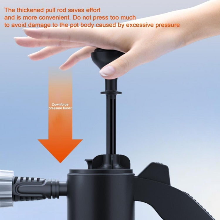 2L Foam Sprayer Pressure Spray Bottle for Car Washing Plants Watering Fertilizing(Black) - free shipping - PMC TechLife - Order now!