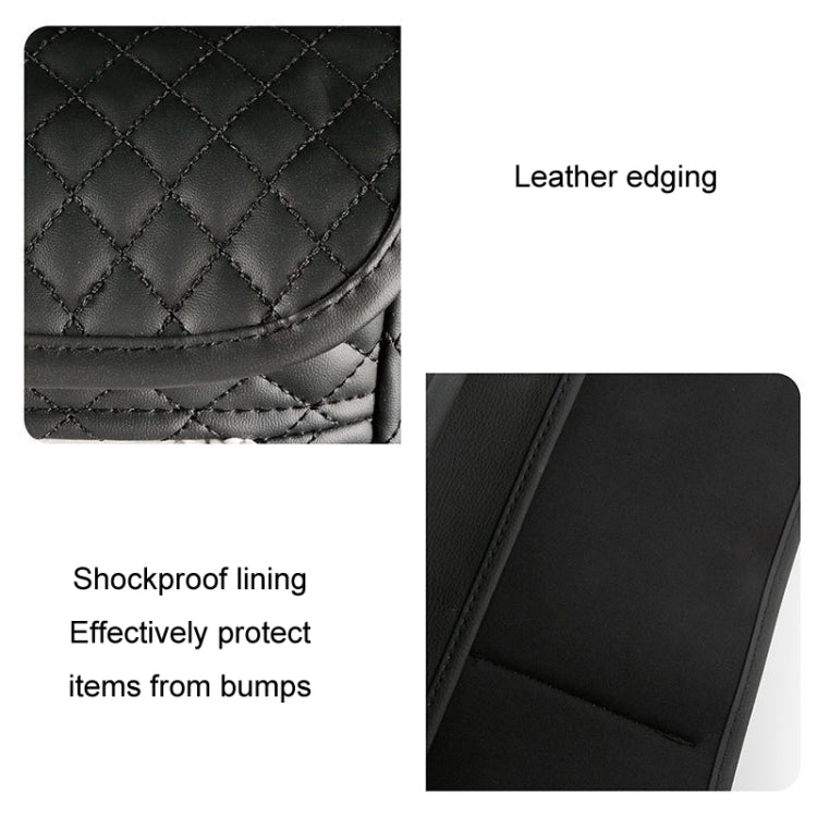 Car Central Control Seat Back Leather Multifunctional Storage Bag(Black) - Stowing Tidying by PMC Jewellery | Online Shopping South Africa | PMC Jewellery | Buy Now Pay Later Mobicred