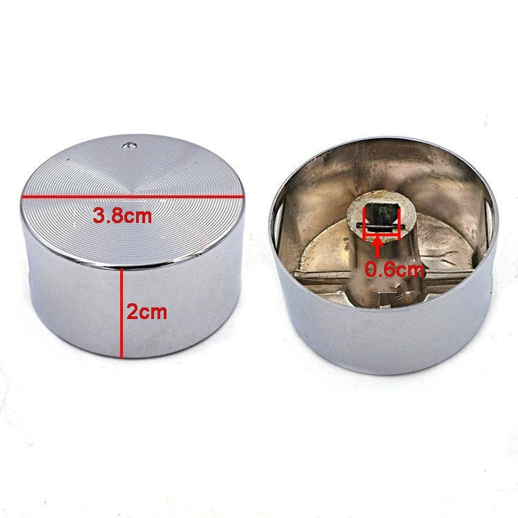 2pcs 6mm Gas Stove Knobs Universal Cooker Oven Hob Control Switch - Replacement Accessories by PMC Jewellery | Online Shopping South Africa | PMC Jewellery