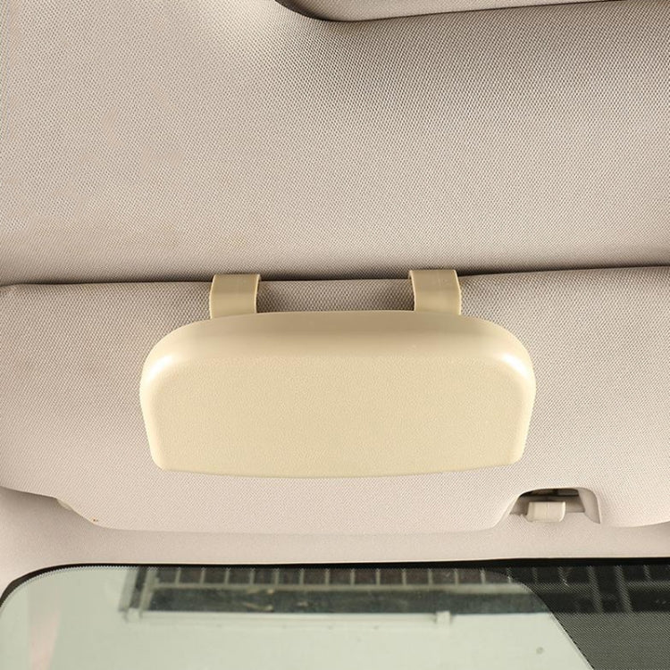 Multifunctional Car Glasses Box Car Sunshine Board Tickets Glasses Clamp(Beige) - Sunglasses & Glasses Clips by PMC Jewellery | Online Shopping South Africa | PMC Jewellery | Buy Now Pay Later Mobicred