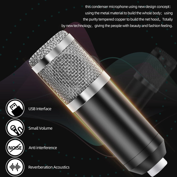 A9 USB Computer Phone Live Broadcast Microphone National K Song Recording Wired Microphone With Cantilever Stand - Microphone by PMC Jewellery | Online Shopping South Africa | PMC Jewellery | Buy Now Pay Later Mobicred