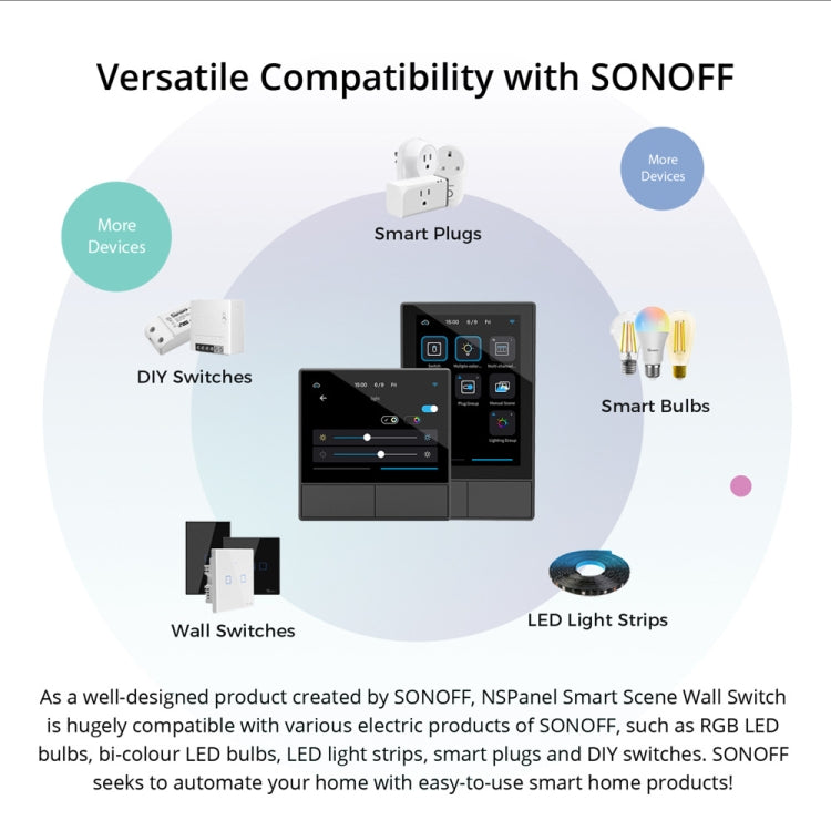 Sonoff NSPanel WiFi Smart Scene Switch Thermostat Temperature All-in-One Control Touch Screen, US Plug(Black) - free shipping - PMC TechLife - Order now!