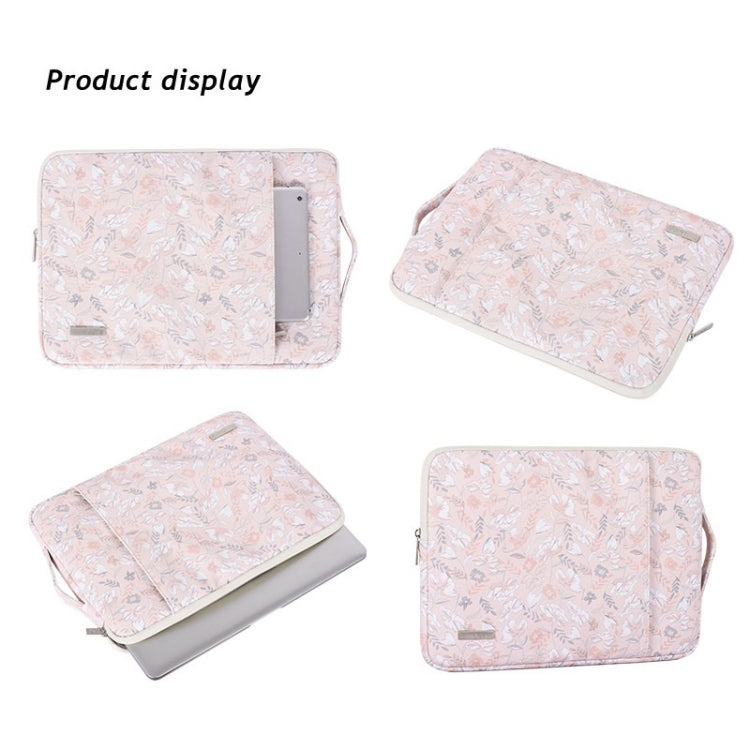 G4-89  PU Laptop Case Tablet Sleeve Bag with Telescoping Handle, Size: 13 Inch(Light Pink) - 13.3 inch by PMC Jewellery | Online Shopping South Africa | PMC Jewellery | Buy Now Pay Later Mobicred