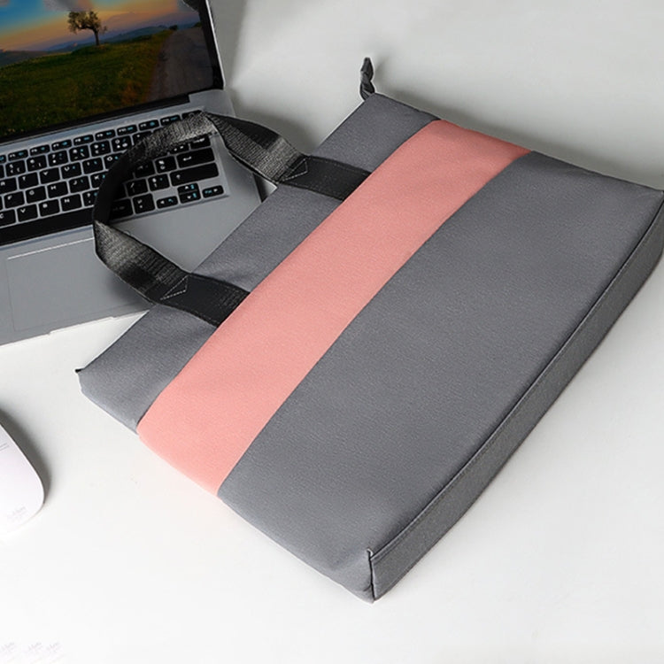 ST05DZ 14.1-15.4 Inch Universal Color Matching Portable Laptop Liner Bag(Pink and Gray) - 14.1 inch by PMC Jewellery | Online Shopping South Africa | PMC Jewellery | Buy Now Pay Later Mobicred