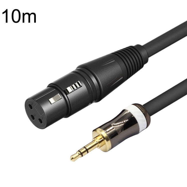 3.5mm To Caron Female Sound Card Microphone Audio Cable, Length: 10m - Microphone Audio Cable & Connector by PMC Jewellery | Online Shopping South Africa | PMC Jewellery | Buy Now Pay Later Mobicred