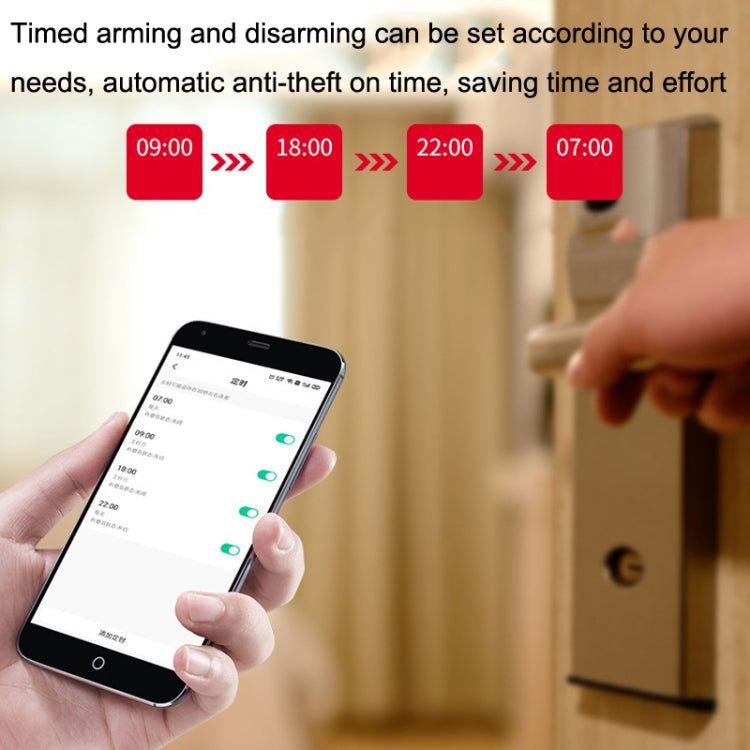 Tuya WiFi Sound And Light Door Magnetic Doors Windows Alarm Scene Linkage APP Reminder - Door Window Alarm by PMC Jewellery | Online Shopping South Africa | PMC Jewellery