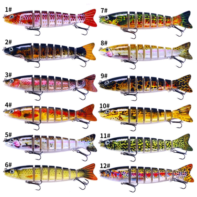 HENGJIA JM064 Multi-section Fish Minnow Bionic Fake Lures Sea Fishing Sinking Lures, Size: 12.8cm 18g(1) - Fishing Lures by HENGJIA | Online Shopping South Africa | PMC TechLife | Buy Now Pay Later Mobicred