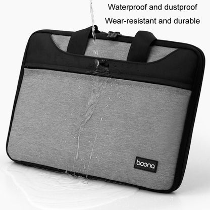 Baona BN-I003 Oxford Cloth Full Open Portable Waterproof Laptop Bag, Size: 13/13.3 inches(Gray+Power Bag) - 13.3 inch by Baona | Online Shopping South Africa | PMC Jewellery | Buy Now Pay Later Mobicred