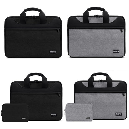 Baona BN-I003 Oxford Cloth Full Open Portable Waterproof Laptop Bag, Size: 14/15/15.6 inches(Gray+Power Bag) - 15 inch by Baona | Online Shopping South Africa | PMC Jewellery | Buy Now Pay Later Mobicred