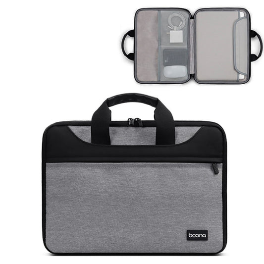 Baona BN-I003 Oxford Cloth Full Open Portable Waterproof Laptop Bag, Size: 16/17 inches(Grey) - 15.6 - 17 inch by Baona | Online Shopping South Africa | PMC Jewellery | Buy Now Pay Later Mobicred