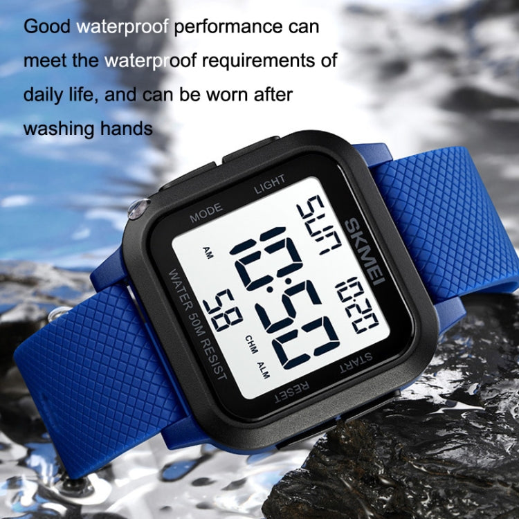 SKMEI 1894 Square Sports Waterproof Student Simple Multifunctional Luminous Watch(Army Green Black Machine) - free shipping - PMC TechLife - Order now!