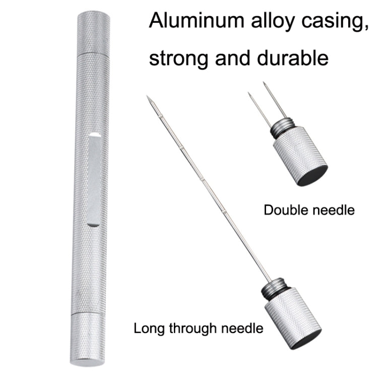 Lightweight With Serrated Cigar Needle Dredger Drilled Smoke Vent(Silver) - Cigarette Box & Ashtrays by PMC TechLife | Online Shopping South Africa | PMC TechLife | Buy Now Pay Later Mobicred