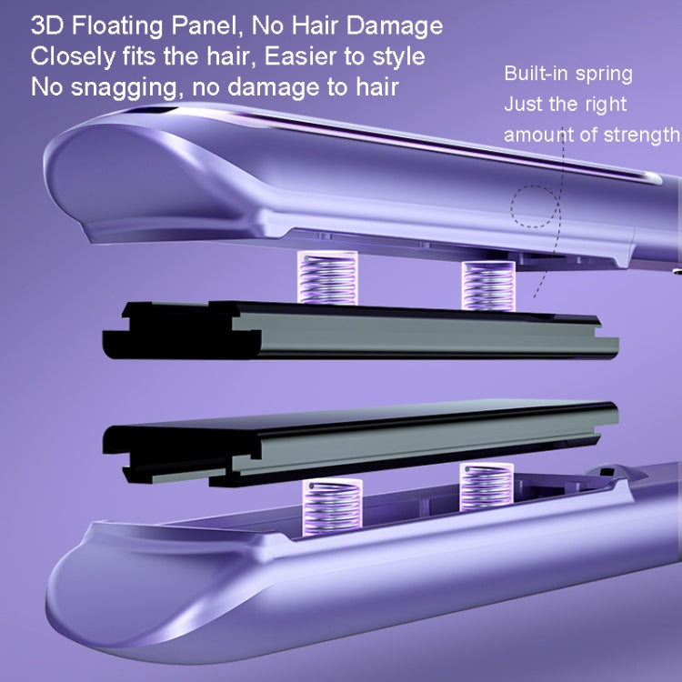 LTBEAR Negative Ion Straightening Curling Hair Wet and Dry Clipper Anti Hot Curling Iron, CN Plug(Ivory White) - free shipping - PMC TechLife - Order now!