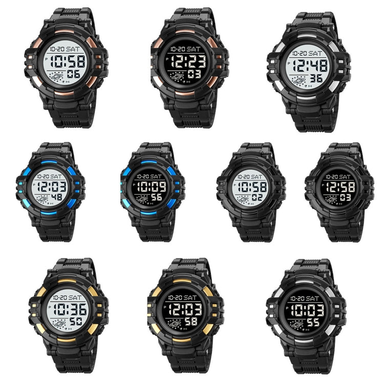 SKMEI 2003 Multifunctional Back Light Sports Watch Mens Countdown Date Alarm Clock Watch(Black White Machine) - free shipping - PMC TechLife - Order now!