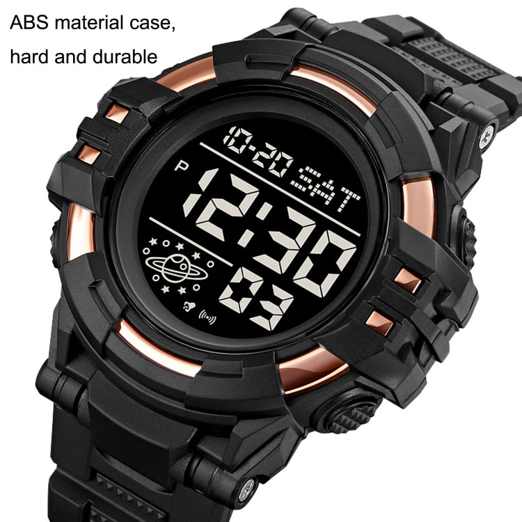 SKMEI 2003 Multifunctional Back Light Sports Watch Mens Countdown Date Alarm Clock Watch(Gold White Machine) - free shipping - PMC TechLife - Order now!