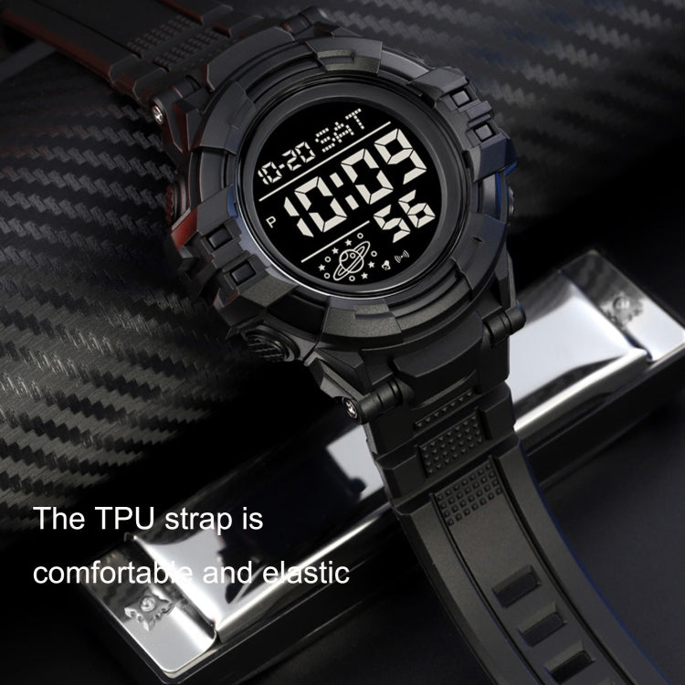 SKMEI 2003 Multifunctional Back Light Sports Watch Mens Countdown Date Alarm Clock Watch(Blue Black Machine) - free shipping - PMC TechLife - Order now!