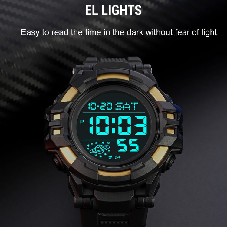 SKMEI 2003 Multifunctional Back Light Sports Watch Mens Countdown Date Alarm Clock Watch(Black White Machine) - free shipping - PMC TechLife - Order now!