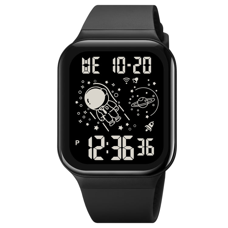 SKMEI 1863 Multifunctional Astronaut Student Digital Sports Square Watch(Black Black Machine) - free shipping - PMC TechLife - Order now!