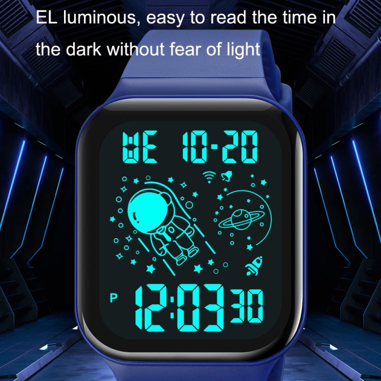 SKMEI 1863 Multifunctional Astronaut Student Digital Sports Square Watch(Black White Machine) - free shipping - PMC TechLife - Order now!