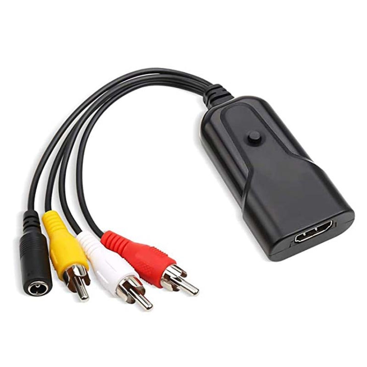 K13W HDMI To AV 1080P HD Converter, Cable Length: 0.5m(Black) - Converter by PMC Jewellery | Online Shopping South Africa | PMC Jewellery | Buy Now Pay Later Mobicred