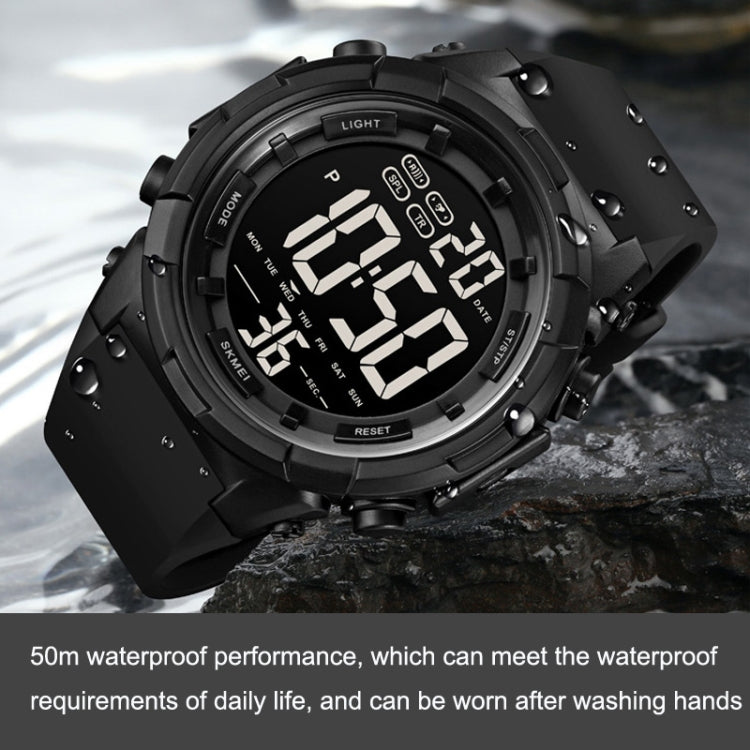 SKMEI 1845 Outdoor Waterproof Large Dial Multifunctional Sports Men Watch(Dark Blue) - free shipping - PMC TechLife - Order now!